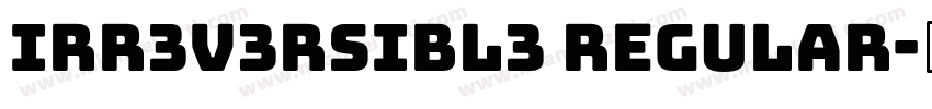 IRR3V3RSIBL3 Regular字体转换